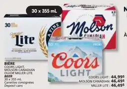 IGA Coors Light or Molson Canadian or Miller Lite offer