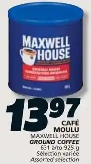 IGA Maxwell house ground coffee offer