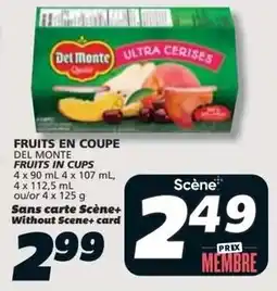 IGA Del Monte fruits in cups offer