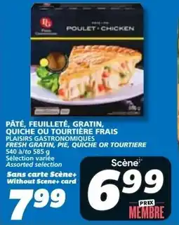 IGA Fresh gratin, pie, quiche or tourtiere offer