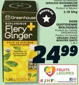 IGA Greenhouse Biologique Fiery Ginger offer