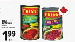 Metro PRIMO PASTA SAUCE offer