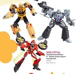 Toys R us Transformers Deluxe 5 Robot Action Figure Assortment offer