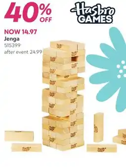 Toys R us Hasbro game Jenga offer