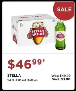 The Beer Store STELLA offer