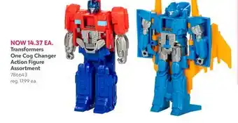 Toys R us Transformers One Cog Changer Action Figure Assortment offer