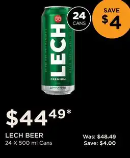 The Beer Store LECH BEER offer