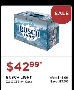 The Beer Store BUSCH LIGHT offer