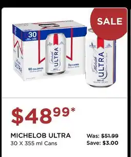 The Beer Store MICHELOB ULTRA offer