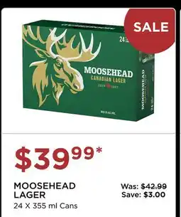 The Beer Store MOOSEHEAD LAGER offer