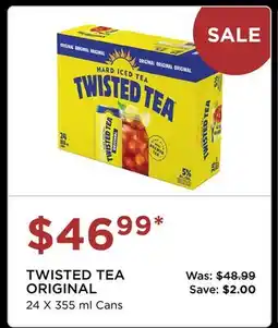 The Beer Store TWISTED TEA ORIGINAL offer