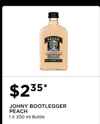 The Beer Store JOHNY BOOTLEGGER PEACH offer
