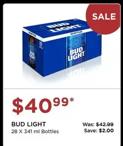 The Beer Store BUD LIGHT offer