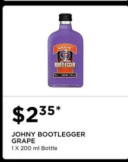 The Beer Store JOHNY BOOTLEGGER GRAPE offer