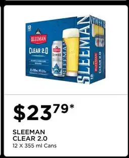 The Beer Store SLEEMAN CLEAR 2.0 offer