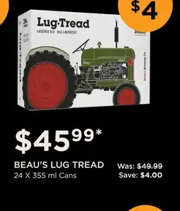 The Beer Store BEAU'S LUG TREAD offer