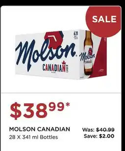 The Beer Store MOLSON CANADIAN offer