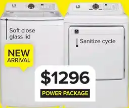 Leon's L2 White Top-Load Washer (4.7 Cu.Ft.) and Electric Dryer (7 Cu.Ft.) - LT47A3AWW/LE47A3AWW offer