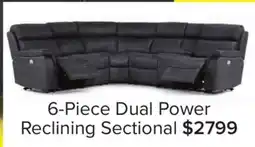 Leon's Haven 6-Piece Dual Power Reclining Sectional - Grey offer