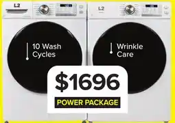 Leon's 5.2 Cu.Ft. Steam Washer, 8.0 Cu.Ft. Steam Dryer offer
