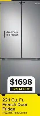 Leon's Samsung Stainless Steel French Door Refrigerator (22.1 cu.ft.) - RF22A4111SR/AA offer