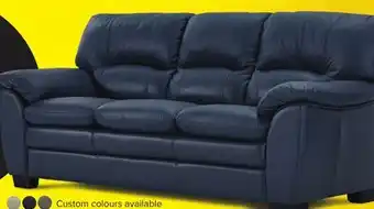 Leon's Kendrick Leather Sofa - Blue offer