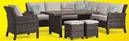 Leon's Acadia 6-Piece Outdoor Banquette Set - Grey, Beige offer