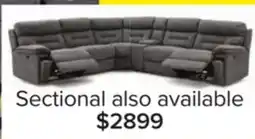 Leon's Dawson 5-Piece Power Reclining Sectional with Console - Graphite offer