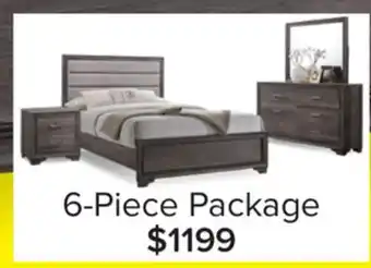 Leon's Sophie 6-Piece Queen Storage Bedroom Package - Weathered Grey offer