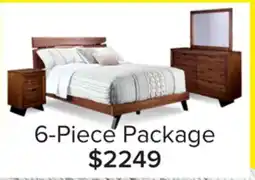 Leon's Camila 6-Piece Queen Bedroom Package - Rustic Brown offer