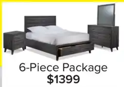 Leon's Miller 6-Piece Queen Storage Bedroom Package - Grey offer