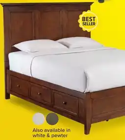 Leon's San Mateo 3-Piece Queen Storage Bed - Tuscan offer