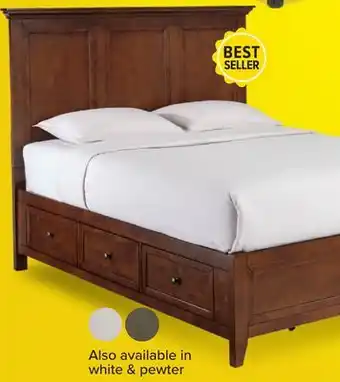 Leon's San Mateo 3-Piece Queen Storage Bed - Tuscan offer