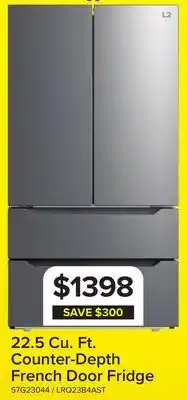 Leon's L2 Stainless Steel Counter-Depth French Door Refrigerator (22.48 Cu.Ft.) - LRQ23B4AST offer