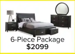 Leon's Cinema 6-Piece Queen Storage Bedroom Package - Charcoa offer