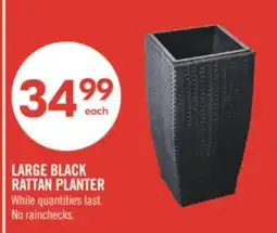 Shoppers Drug Mart LARGE BLACK RATTAN PLANTER offer