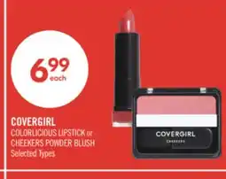 Shoppers Drug Mart COVERGIRL COLORLICIOUS LIPSTICK or CHEEKERS POWDER BLUSH offer