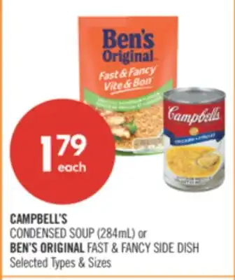 Shoppers Drug Mart CAMPBELL'S CONDENSED SOUP (284mL) or BEN'S ORIGINAL FAST & FANCY SIDE DISH offer
