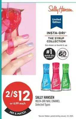 Shoppers Drug Mart SALLY HANSEN INSTA-DRI NAIL ENAMEL offer