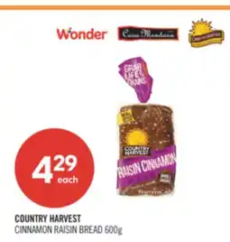 Shoppers Drug Mart COUNTRY HARVEST CINNAMON RAISIN BREAD offer