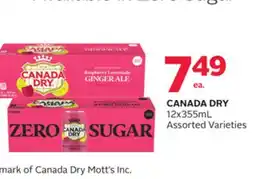 Rexall CANADA DRY offer