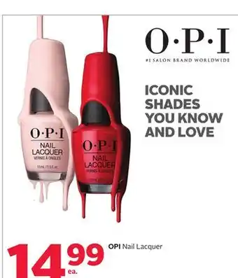 Rexall OPI Nail Lacquer offer