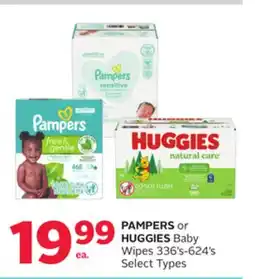 Rexall PAMPERS or HUGGIES Baby Wipes offer
