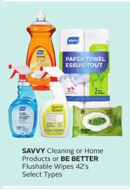 Rexall SAVVY Cleaning or Home Products or BE BETTER Flushable Wipes offer