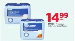 Rexall OPTION+ Protective Underwear offer