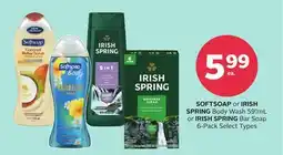Rexall SOFTSOAP or IRISH SPRING Body Wash 591mL or IRISH SPRING Bar Soap 6-Pack offer