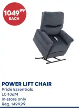 Wellwise by Shoppers POWER LIFT CHAIR Pride Essentials offer