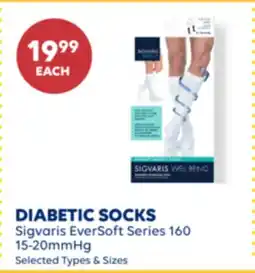 Wellwise by Shoppers DIABETIC SOCKS Sigvaris EverSoft Series 160 offer