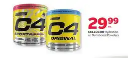 Rexall CELLUCOR Hydration or Nutritional Powders offer