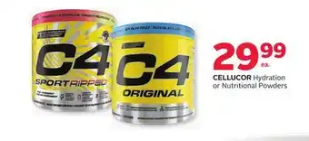 Rexall CELLUCOR Hydration or Nutritional Powders offer